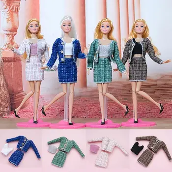 1 комплект 30 см Детская подарочная игрушка Новейшие аксессуары для кукол Элегантное пальто Куклы Юбка Повседневная одежда для девочек