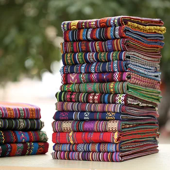 1 метр diy этнический штор хлопок льняные ткани текстиль для пэчворка, скатерти, диваны, швейные поделки, материалы, ткань, ткань для сумок