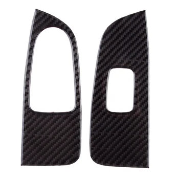 1 пара Черная наклейка из углеродного волокна Автомобильная кнопка подъема стеклоподъемника Подходит для Mercedes Benz W447 V-Class V250 V260 2015-2020 LHD