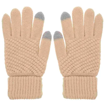 1 пара зимних перчаток женские перчатки с сенсорным экраном модные теплые перчатки перчатки для холодной погоды