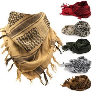 1 шт. В упаковке Мусульманский хиджаб Тактический пустынный арабский шарф Мужские женские зимние ветрозащитные военные ветрозащитные походные шарфы Коммандос