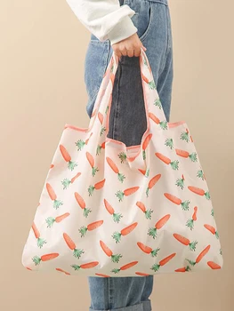 1 шт. Складная сумка для покупок Сумка-тоут Модная женская сумка Многоразовая фруктовая овощная сумка для хранения продуктов Органайзер Сумки для покупок