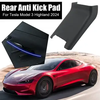 1 шт. для Tesla Обновленная модель 3 Задний защитный коврик Износостойкий Водонепроницаемый Задний Анти-Кик Накладка Анти-Грязная Внутренняя Защитная Пластина