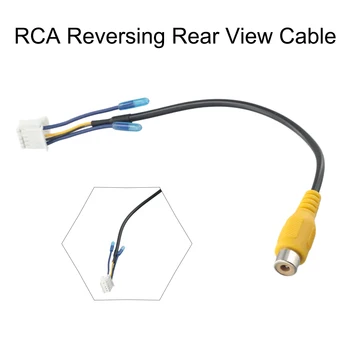 10-контактный адаптер кабеля камеры заднего вида заднего вида для автомобильного стерео радио DVD RCA Кабельный разъем для RCA Разъем зеркала заднего вида