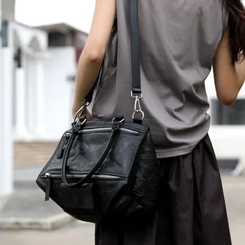 100% натуральная кожа женская сумка через плечо женские сумки-мессенджеры 2023 зима новые крутые большие сумки мягкие сумки через плечо для женщин