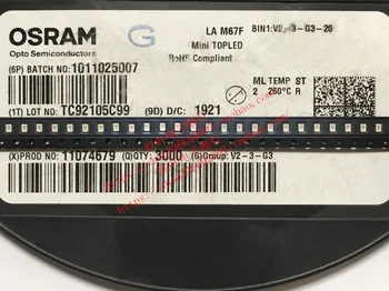 100 шт./OSRAM LAM67F Patch 0805/2214 Керамическая подсветка Оранжевый свет Светодиодные бусины для автомобилей