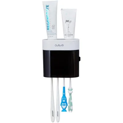 Многофункциональный автоматический соковыжималка для зубной пасты Пылезащитный держатель зубной щетки с магнитной крышкой для наборов аксессуаров для ванной комнаты - 1