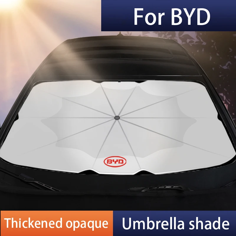 Автомобильный солнцезащитный зонтик Складной чехол для переднего окна для BYD Song Qin Han EV Tang DM 2018 PLUS Song Pro MAX Yuan - 0
