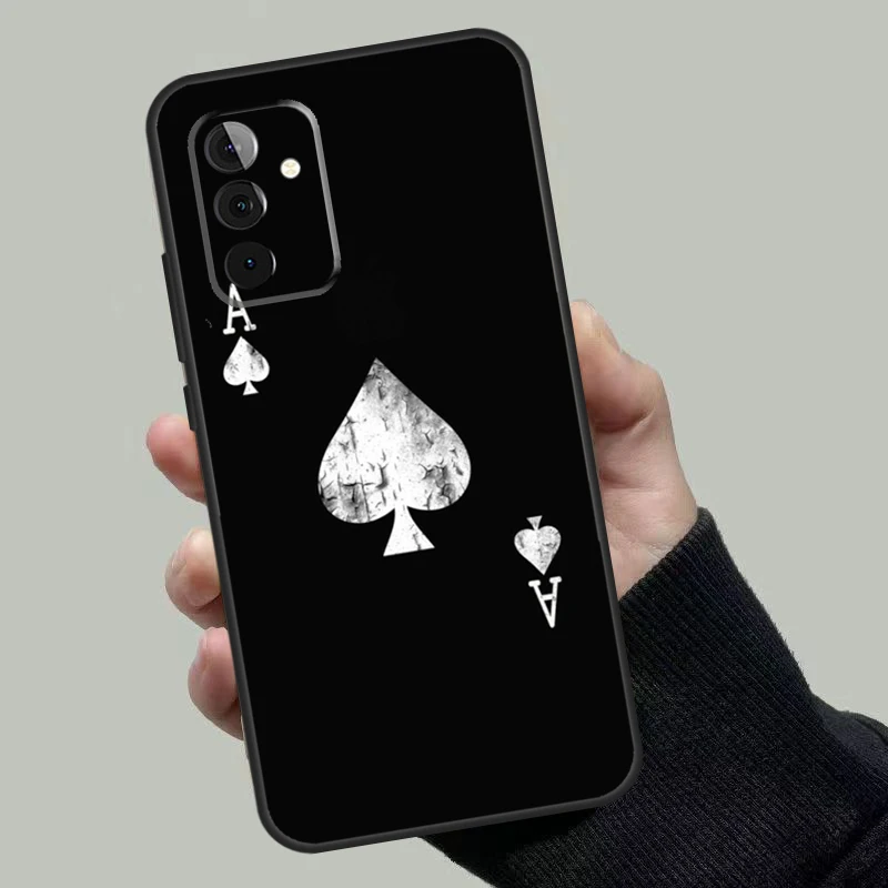 Чехол для покера Ace of Spades для Samsung Galaxy A52 A32 A22 A12 A54 A34 A24 A14 A51 A71 A73 A53 A33 A23 A13 Крышка - 2
