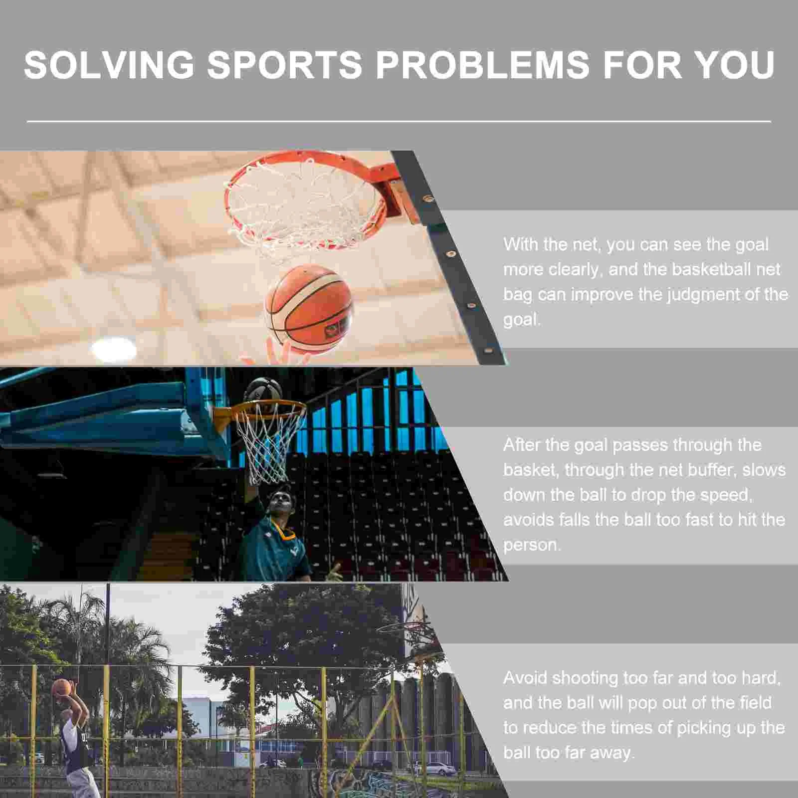 Железная цепь Баскетбольная сетка Профессиональная стандартная сверхмощная сетка для баскетбольных ворот Замена баскетбольной сетки Стальная цепь - 3
