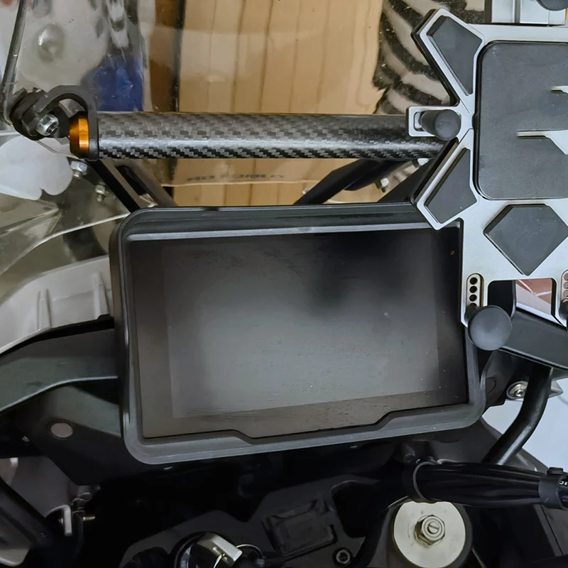  Спидометр мотоцикла Солнцезащитный козырек Крышка Экран прибора Солнцезащитный козырек Защита счетчика для QJMOTOR SVT650 SRT750 QJ650 Parts - 4