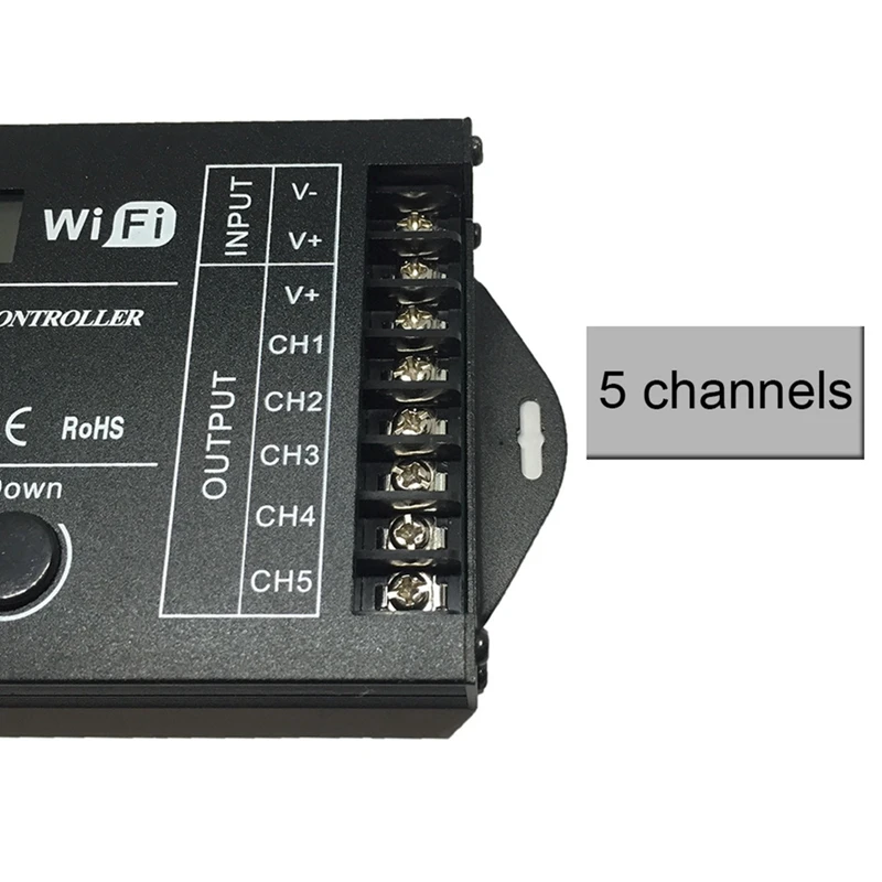 DC 12 В 24 В Wifi RGB Программируемый по времени светодиодный контроллер TC421 5 каналов 20А Программируемый диммер светодиодной ленты с общим анодом - 3