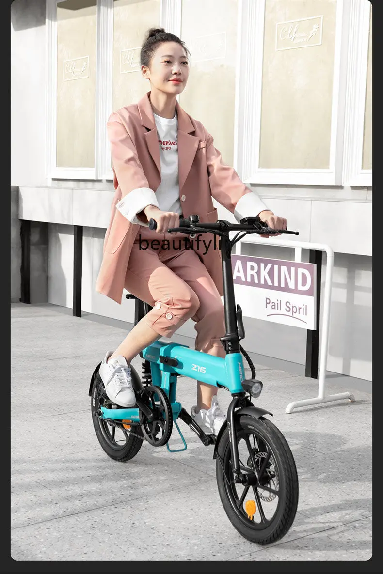yj Z16 Складной электрический велосипед Литиевый скутер Сверхлегкий Маленькие мужчины и женщины Аккумулятор Электромобиль - 2