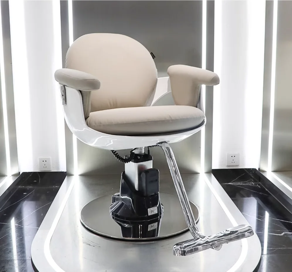 Новый стул для парикмахерской Элитный парикмахерский салон модной одежды электрический лифт режущий стул парикмахерская глажка крашение табурет - 5