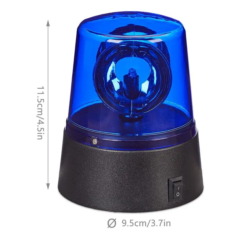 DJ Lights Светодиодный синий свет Сигнальные огни безопасности 360 Вращающиеся окружающие огни с батарейным питанием для ролевых игр Вечеринка Бар Тематическая вечеринка - 5