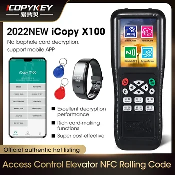 125 кГц 13,56 МГц NFC Считыватель смарт-карт Писатель RFID Копировальный аппарат X100 USB-порт Программатор карт доступа Дубликатор Копирование зашифрованных ключей