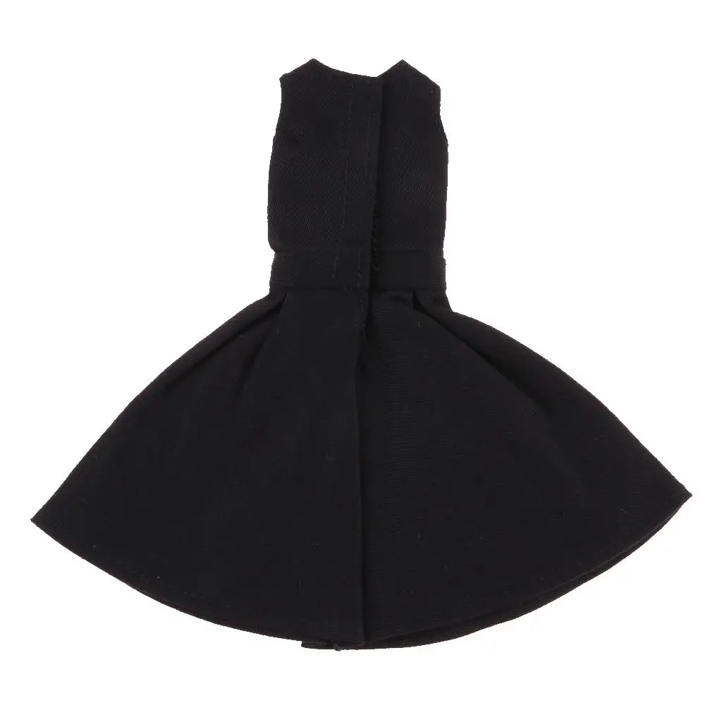 Черное кукольное платье без рукавов для 1/6 кукол БЖД для аксессуара для кукол Блайт - 0