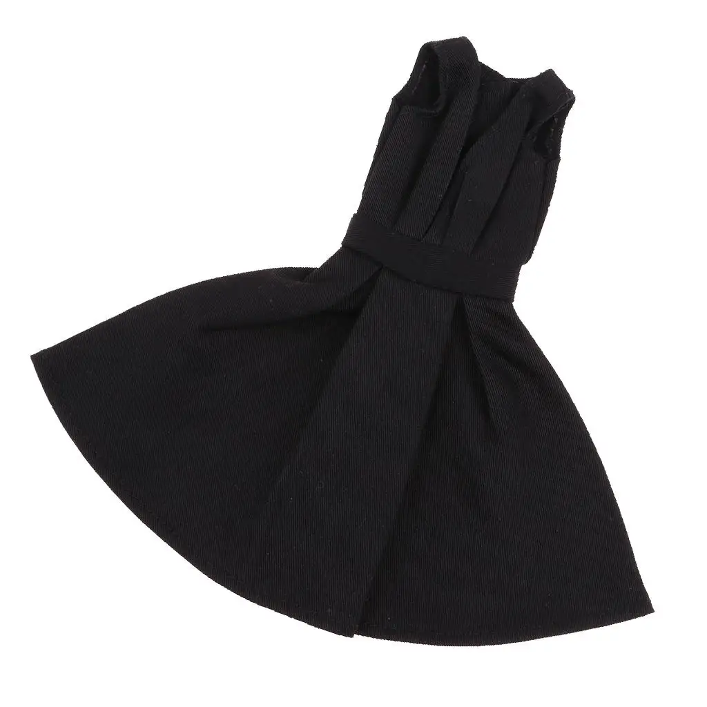Черное кукольное платье без рукавов для 1/6 кукол БЖД для аксессуара для кукол Блайт - 5