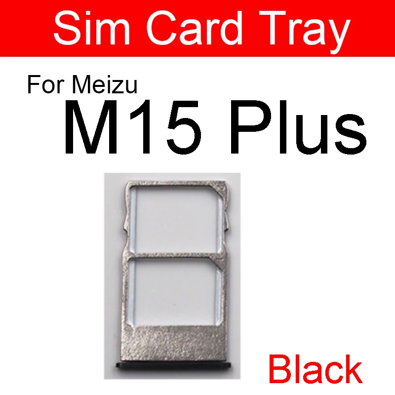  Держатель лотка для SIM-карты для Meizu 15 15 Plus M15 M15 Plus Лоток для SIM-карты Считыватель SD-карт Слот для SD-карты Адаптеры розетки Запасные части - 5