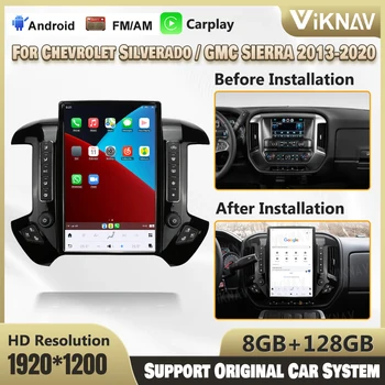14,6 дюйма Android 11 для Chevrolet Silverado GMC SIERRA 2013-2020 Авто Радио Мультимедиа Авто Стерео Видеоплеер GPS Головное устройство