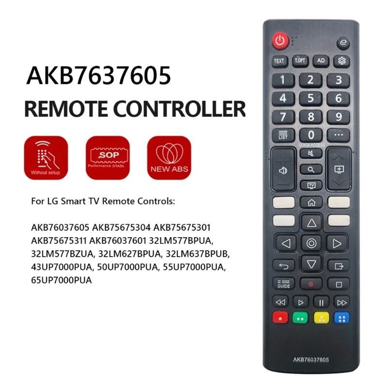 OFBK Замена пульта дистанционного управления для LG AKB7637605 AKB75675304 AKB75675301 - 3