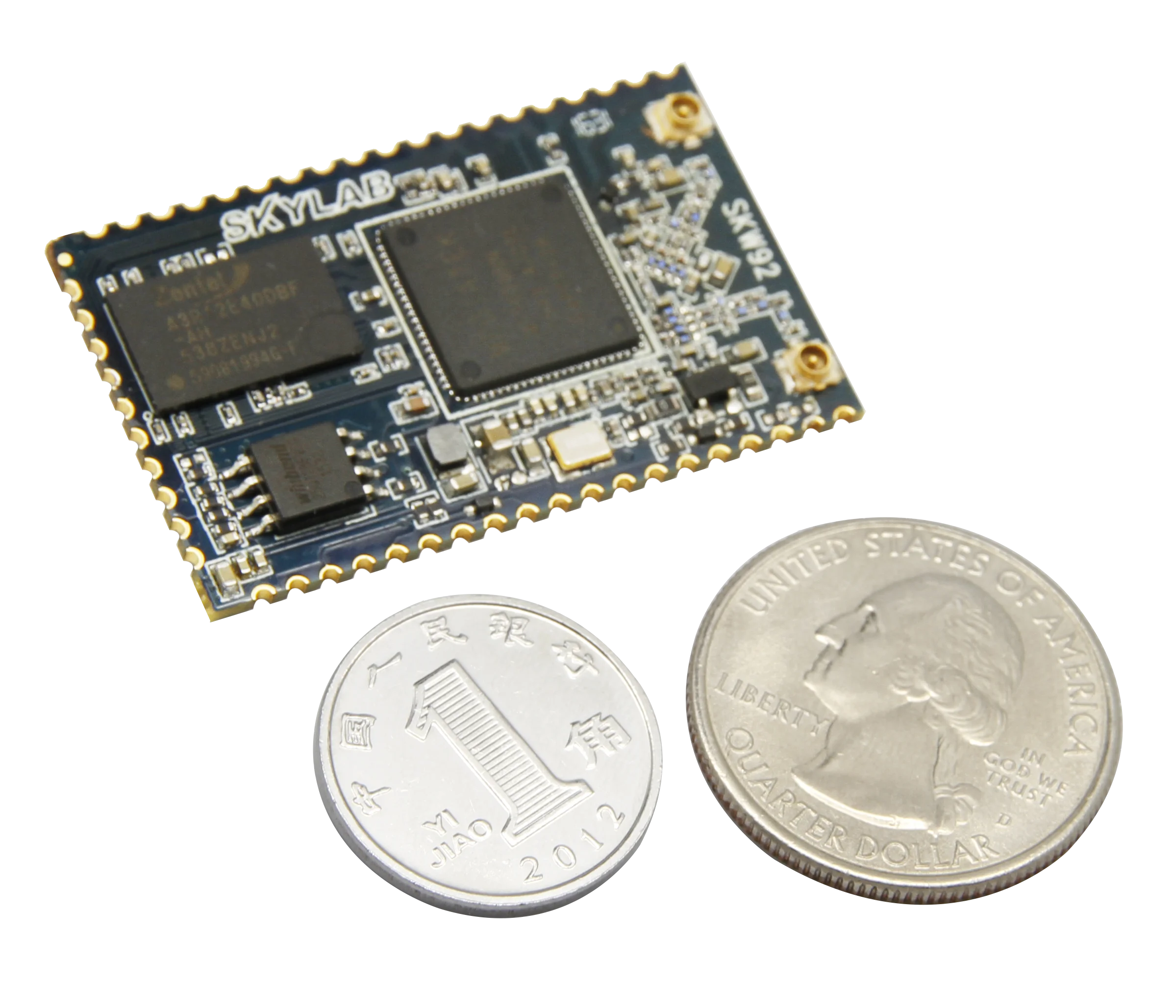 SKW92A MT7628N чип Поддержка интерфейса USB/WAN/LAN/I2S/UART/SD/PWM другой коммуникационный беспроводной модуль - 1