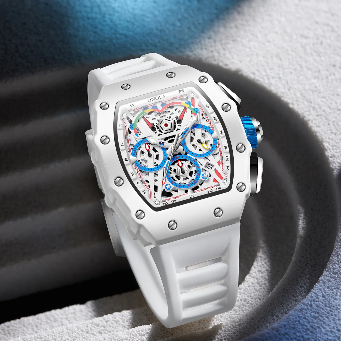 ONOLA Мужские часы Лучший бренд Роскошные спортивные наручные часы Мужские водонепроницаемые кварцевые часы с хронографом Relogio Masculino 2023 - 2