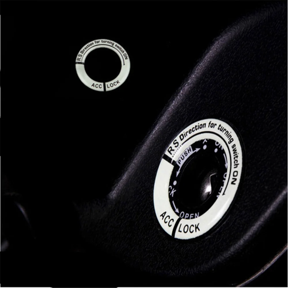 Автомобильный мотоцикл Гель Светящийся Брелок Наклейка для Volkswagen BMW E46 E90 Peugeot 206 307 Mercedes Audi A3 Seat Ibiza Leon Fiat 5 - 4