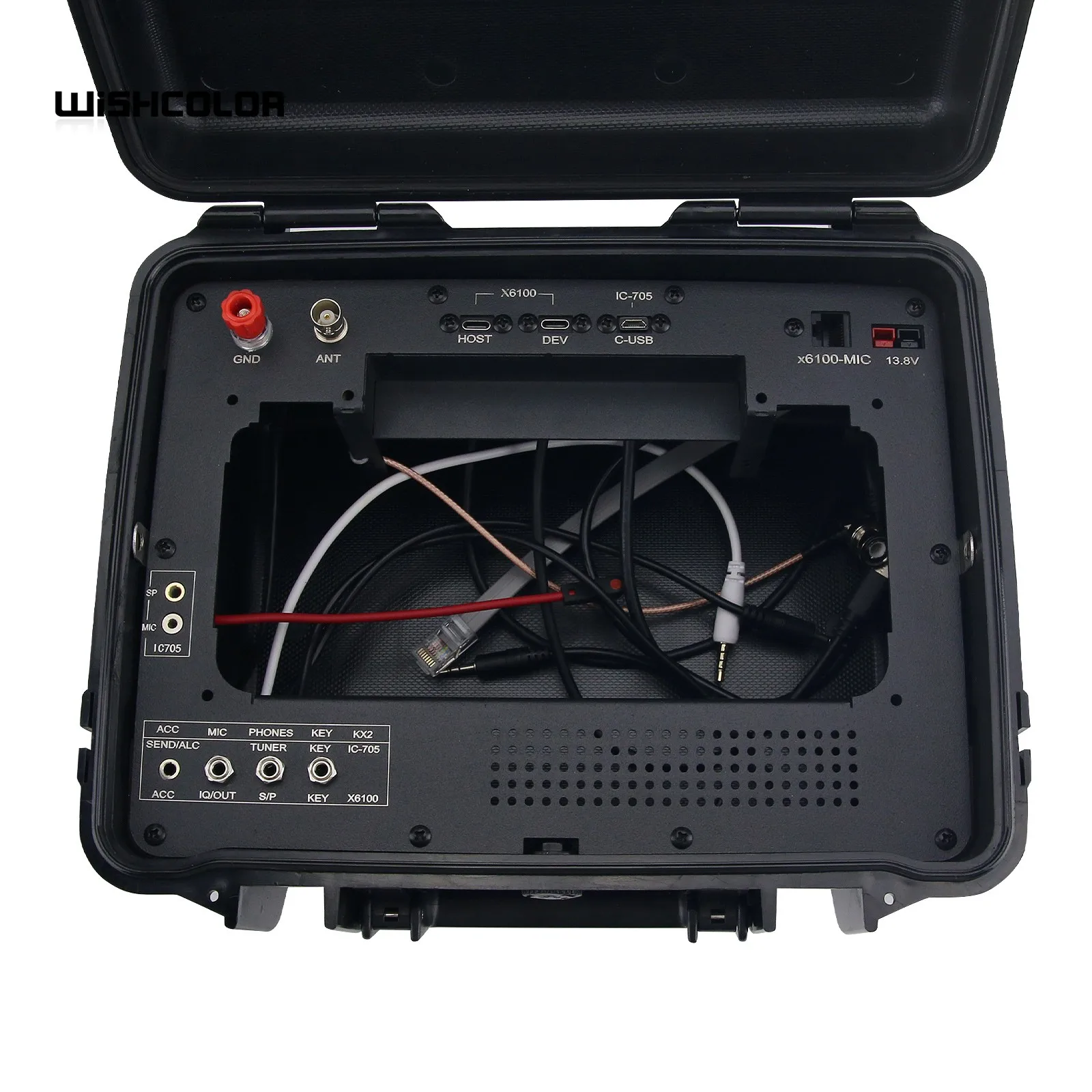HamGeek Black Plastic Waterproof Radio Box для XIEGU X6100 / Elecraft KX2 и для радиостанции ICOM IC-705 