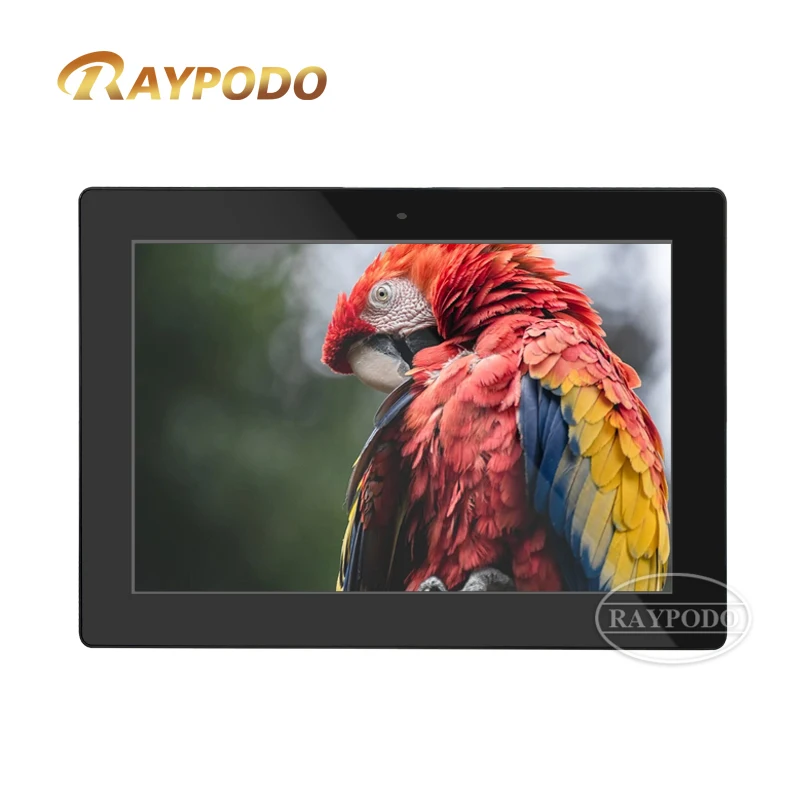 RAYPODO Commercial Android8.1 RK3399 Настенный монитор PoE с сенсорным экраном 10,1-дюймовый планшетный ПК для цифровых вывесок - 2