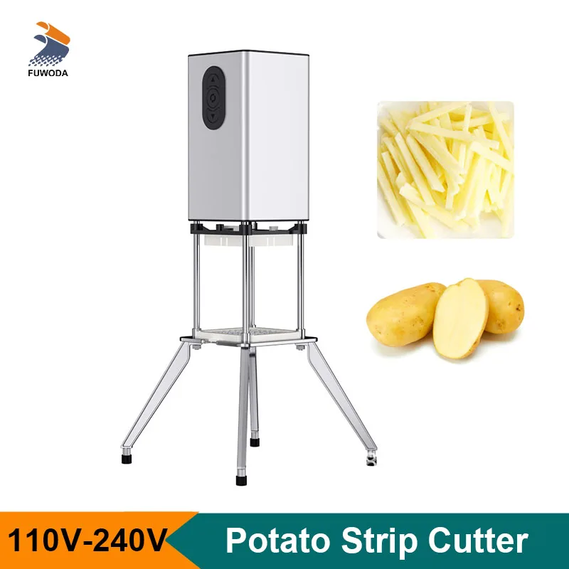 Электрический вертикальный тип Картофельные чипсы Полосочный резак Овощная морковь Огурец Машина для нарезки Кухонный прибор - 0