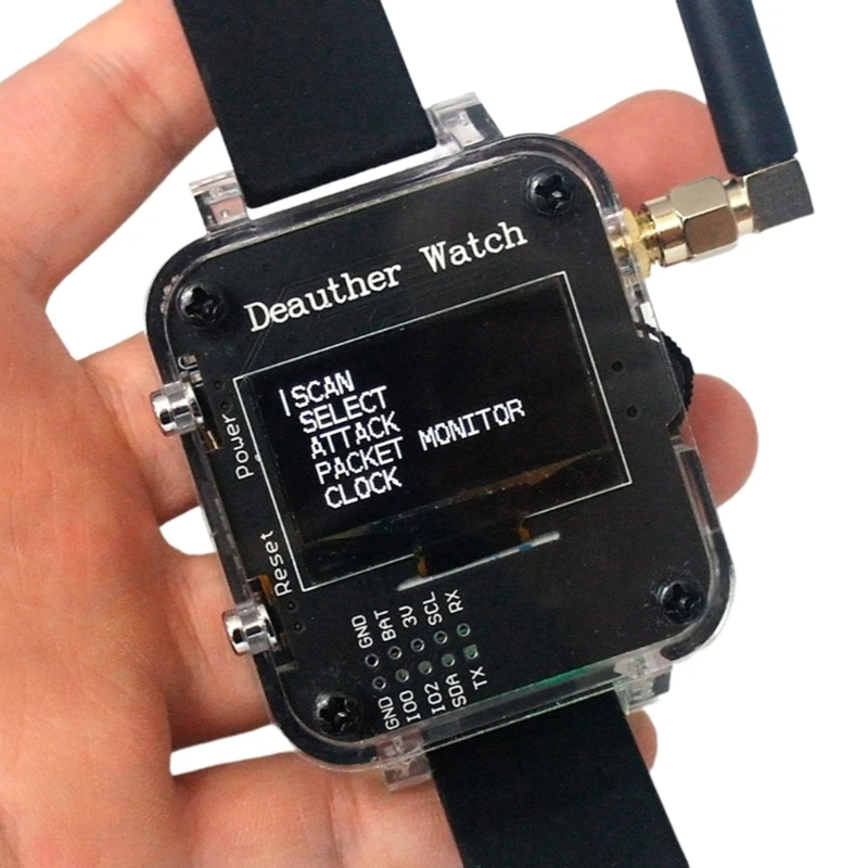 Deauther Watch V3S для IoTs Тестовые часы Хакерские часы для тестирования и разработки Wi-Fi - 1