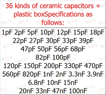 3600PCS/LOT 1Pf-100Nf Набор керамических - 1