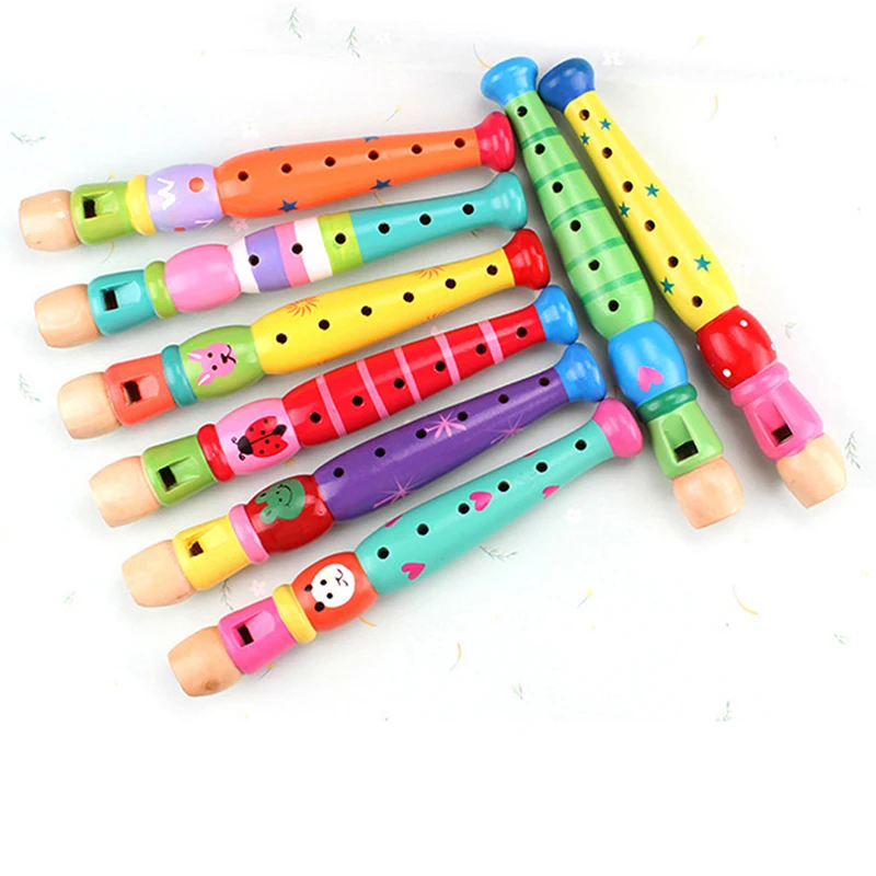 Короткий звук флейты Детский деревянный духовой музыкальный инструмент для детей Обучение ребенка Развивающие музыкальные инструменты Детская музыка - 0