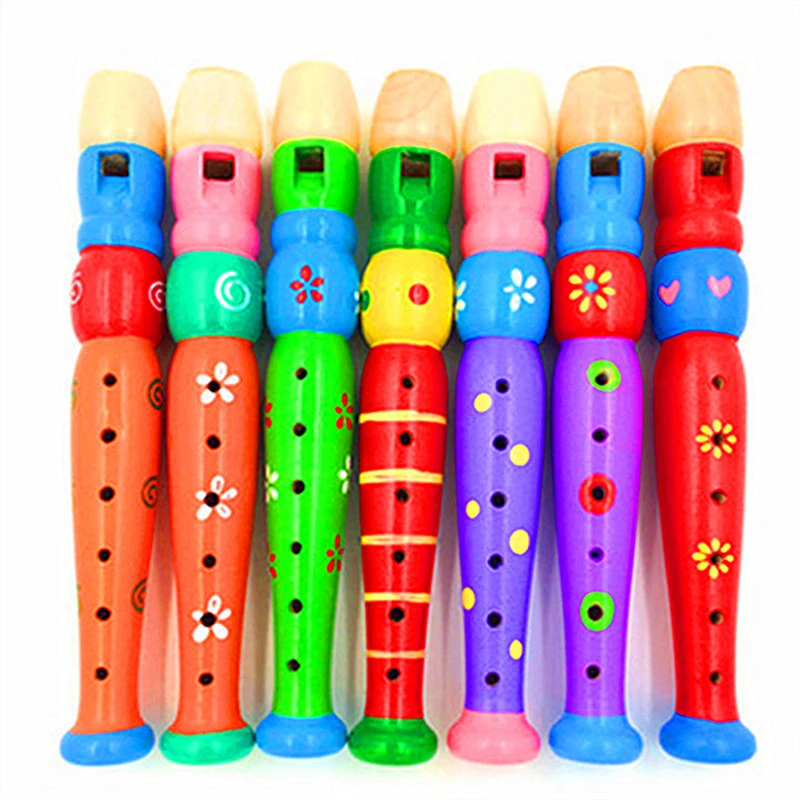 Короткий звук флейты Детский деревянный духовой музыкальный инструмент для детей Обучение ребенка Развивающие музыкальные инструменты Детская музыка - 5
