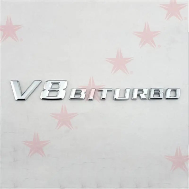  Авто Эмблема Логотип автомобиля BITURBO Elblem Значок подходит для наклейки на кузов автомобиля Mercedes - 4