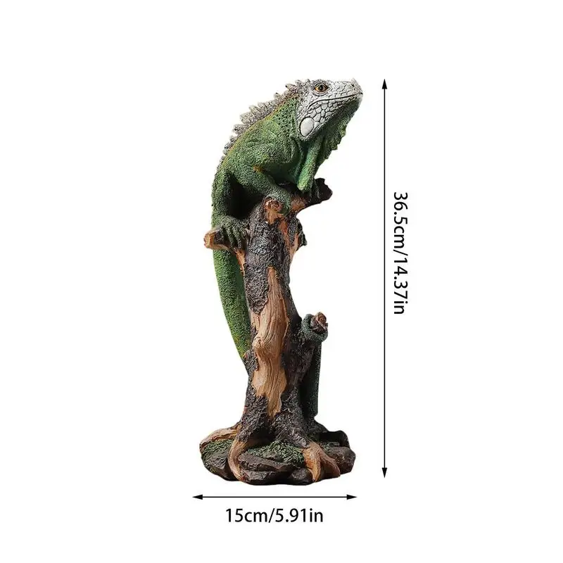 Статуи ящериц Яркая экологически чистая настольная фигурка ящерицы Предметы для украшения дома Спальня Гостиная Прихожая Кабинет - 5