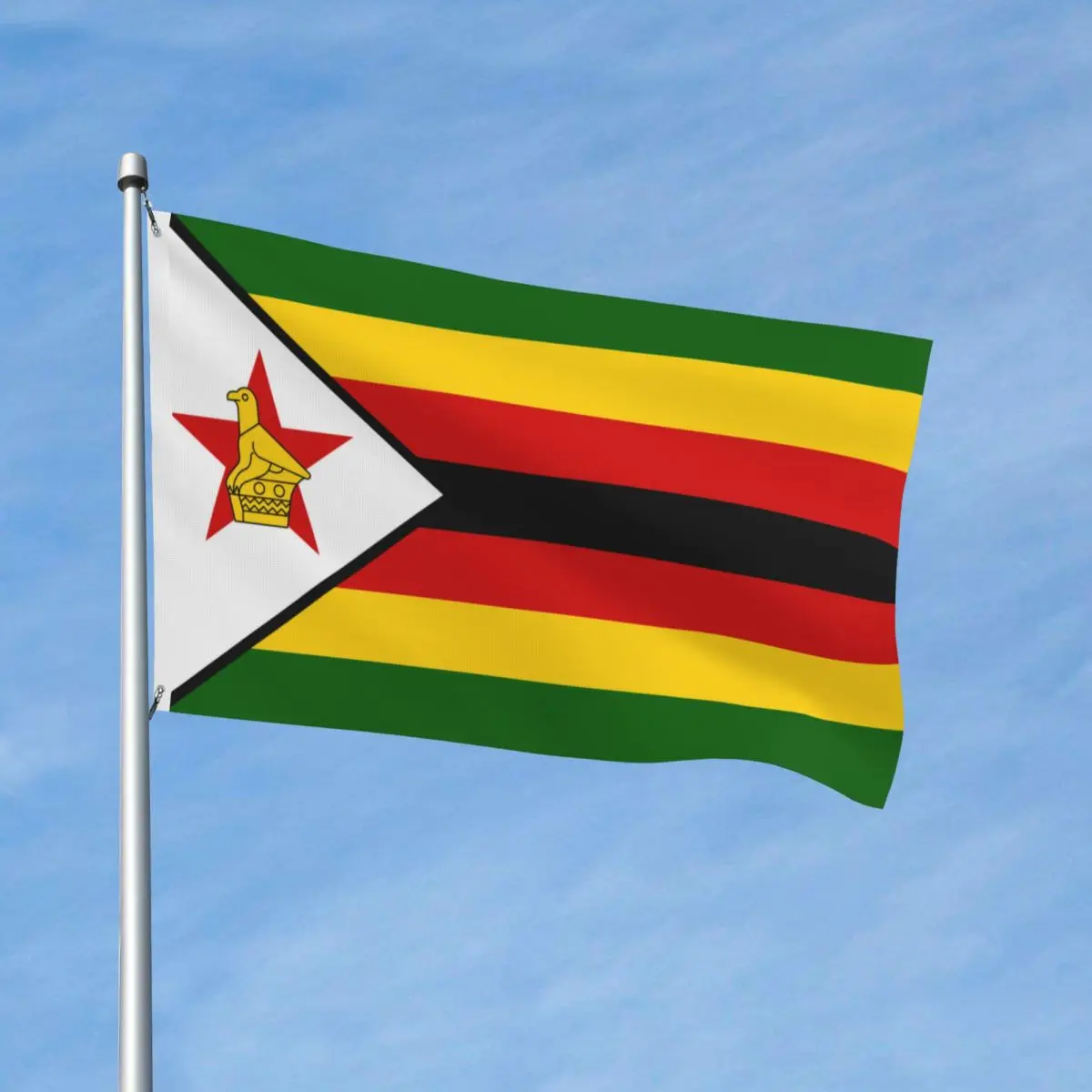 Флаг Зимбабве Флаг Внутренний Открытый Баннер Полиэстер Украшение Яркий Цвет 2x3 3x5 4x6 FT Флаги - 1