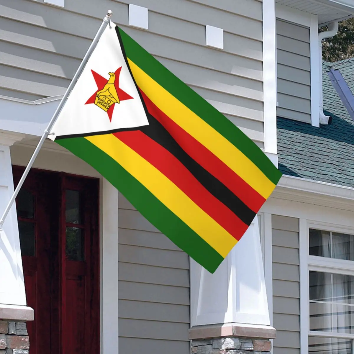 Флаг Зимбабве Флаг Внутренний Открытый Баннер Полиэстер Украшение Яркий Цвет 2x3 3x5 4x6 FT Флаги - 4