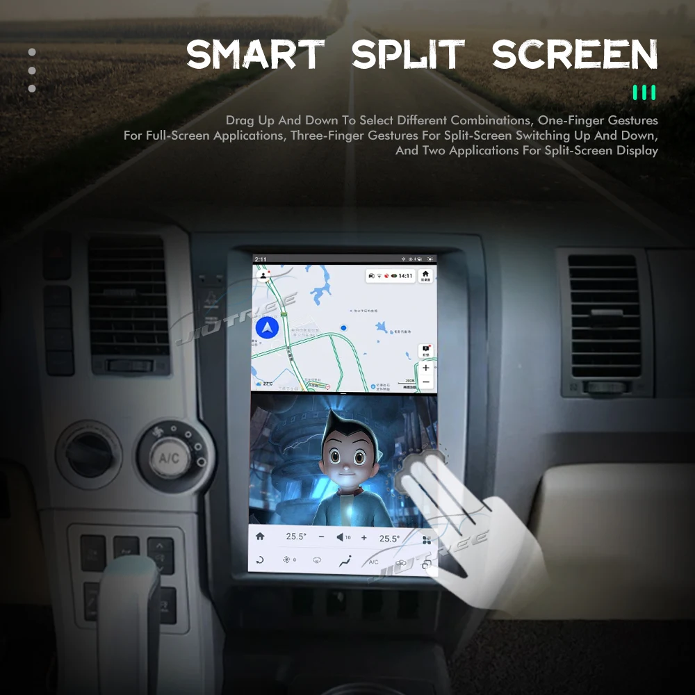 Android 11 13,6 дюйма для Toyota Tundra Sequoia 2007-2018 256 ГБ Авто Радио GPS Навигация Автомобиль Мультимедиа Стерео Плеер Автомобиль Видео - 5