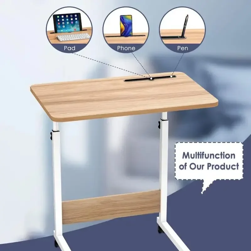  Маленький письменный стол Свободное движение Стол для ноутбука Регулируемый подъемный компьютерный стол Многофункциональный прикроватный диван Офисные столы - 2