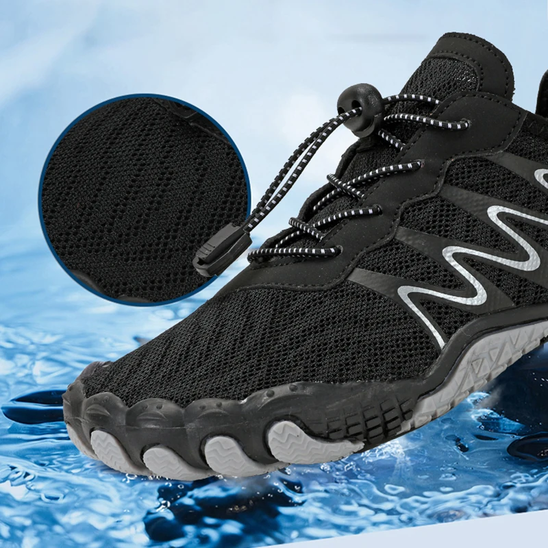 Водная обувь Мужская женская обувь для плавания Открытый пляж Босиком Быстросохнущий аквапарк Носки для бассейна Плавание Йога Серфинг Упражнение - 3
