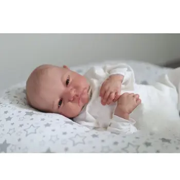 19 дюймов Уже окрашенная готовая кукла Reborn Baby Doll Levi Новорожденная кукла 3D кожа Видимые вены