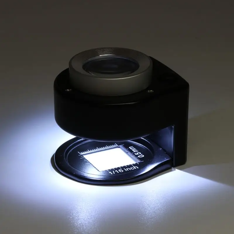 DONG 30X Металлический луповый микроскоп с подсветкой для ювелиров - 1