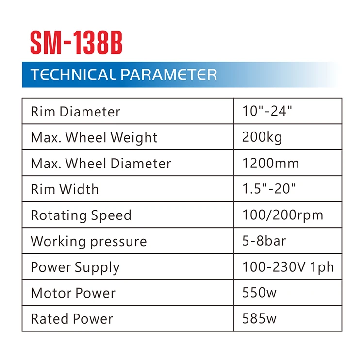 SM-138B vrachtwagen-en buswielbalancermachine met de auto-of vrachtwagenconversiefunctiesleutel omvat beschermhoes voor ddp - 2