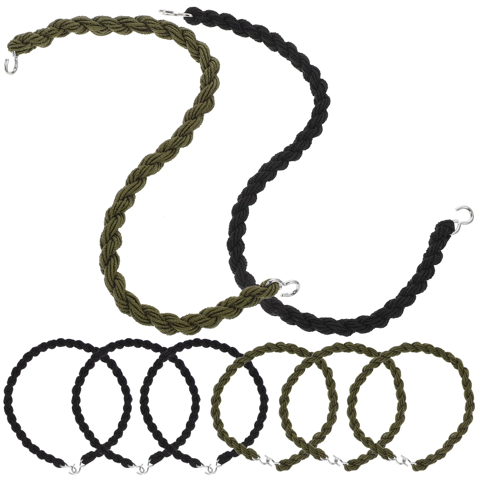 8 шт. Портативный ремень для блузки Многофункциональный веревочный ремень для кемпинга Портативный ботинок Эластичная веревка - 2