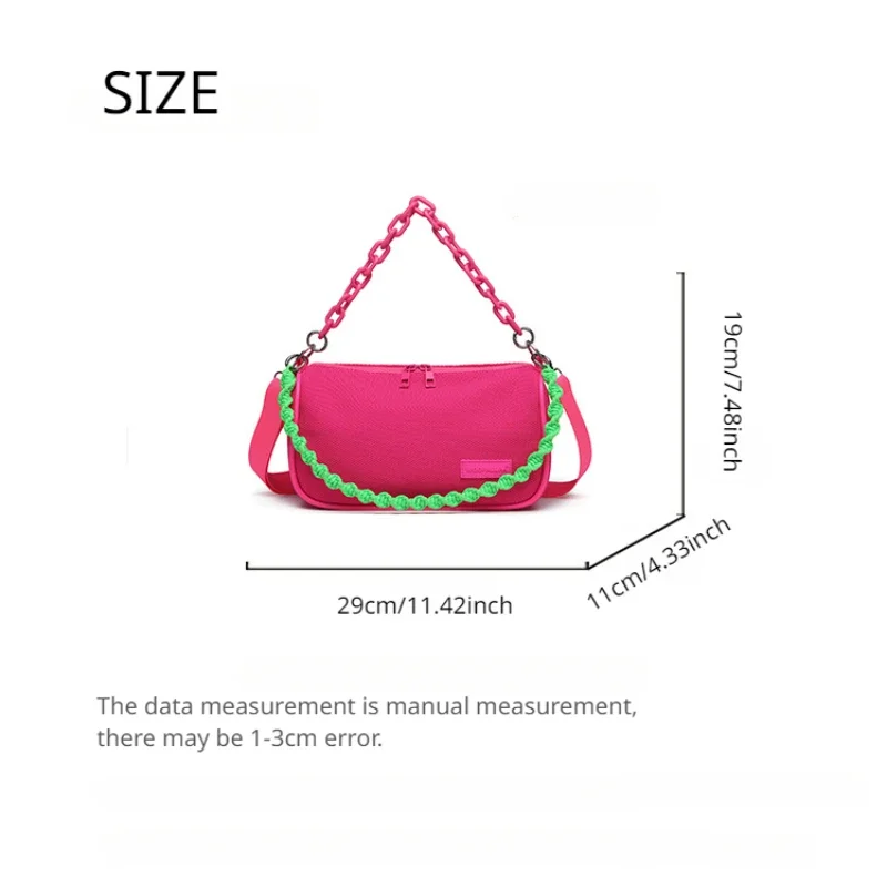 2023 Новые женские сумки Персонализированная цепочка Сумка через плечо Сумка под мышками Повседневная универсальная сумка-подушка Простая классическая сумка через плечо - 1