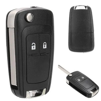 1PC 2Button Replace Key Remote Case Shell Fob Black For Chevrolet For Cruze 10-13 Orlando 65 * 35 * 18 мм Система блокировки автомобиля