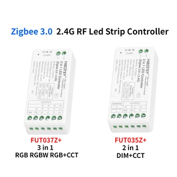 2.4G RF Светодиодная лента контроллер DC12-24V FUT035Z + 2 дюйма 1 / FUT037Z + 3 дюйма + Zigbee 3.0 для одноцветной двойной белой светодиодной лампы RGB RGBW RGB + CCT