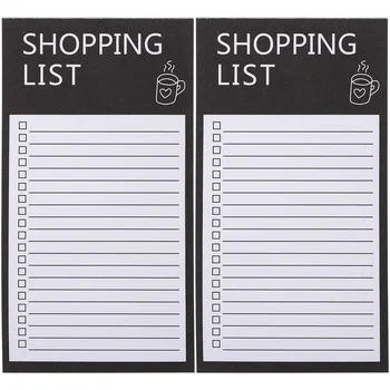 2 Книги Список покупок Блокнот для планирования Удобный планировщик списка покупок Блокнот Блокнот для списка покупок на холодильнике Магнитные клейкие заметки